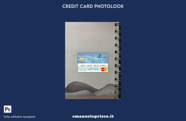 modello frontale photolook mastercard della banca Benin Atlantique stile verific